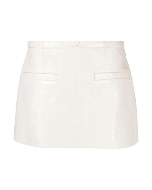 Courreges Short Skirts in het White