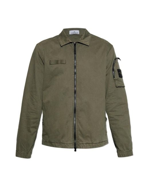 Stone Island Green Light Jackets for men