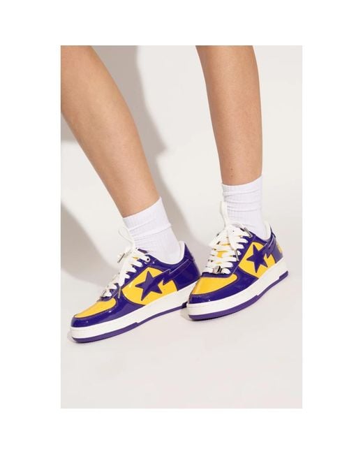 A Bathing Ape Blue Sneakers