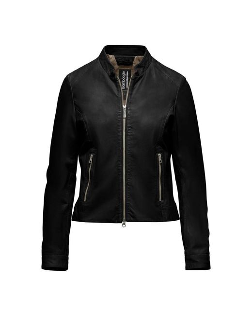 Bomboogie Naty Leren Jas in het Black
