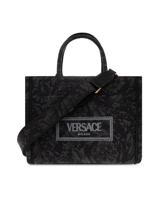 'barocco athena small' borsa a tracolla di Versace in Black
