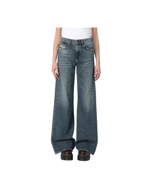 Wide Jeans DIESEL de color Blue