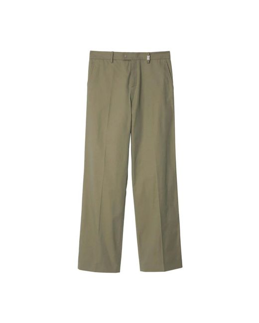 Burberry Green Wide Trousers for men