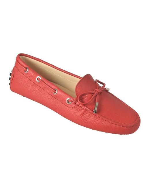 Tod's Red Sailor Shoes