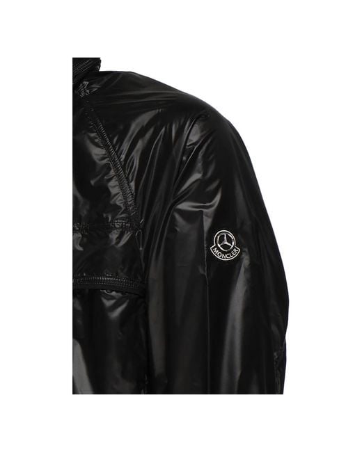 Moncler Schwarze Technische Nylonjacke Mit Abnehmbarer Kapuze in Black für Herren