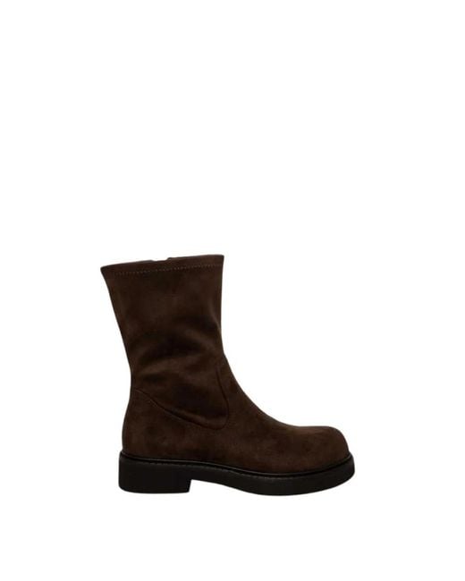 Jeannot Schoenen ,Bruin ,Suède Anfibio Enkellaars in het Brown