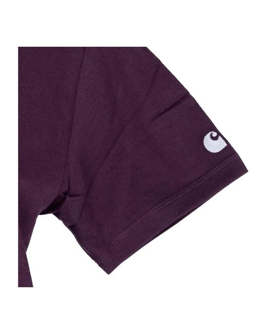 Carhartt Purple Dunkles pflaume/silber streetwear t-shirt