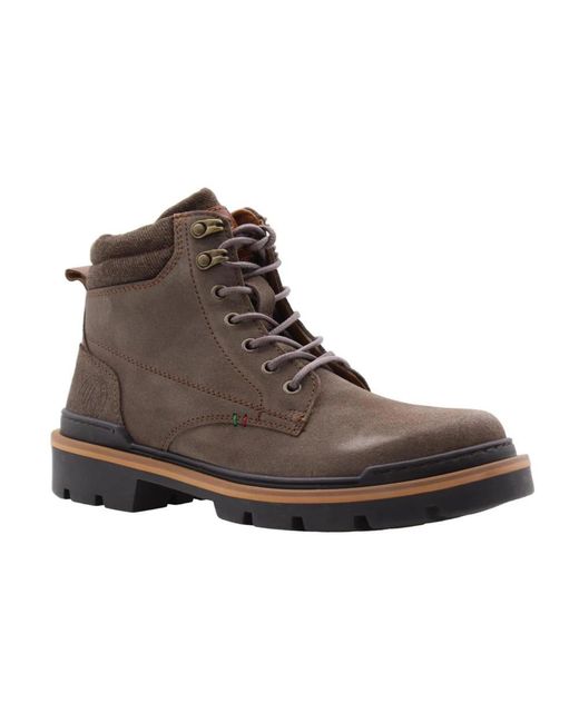 Pantofola D Oro Brown Lace-Up Boots for men