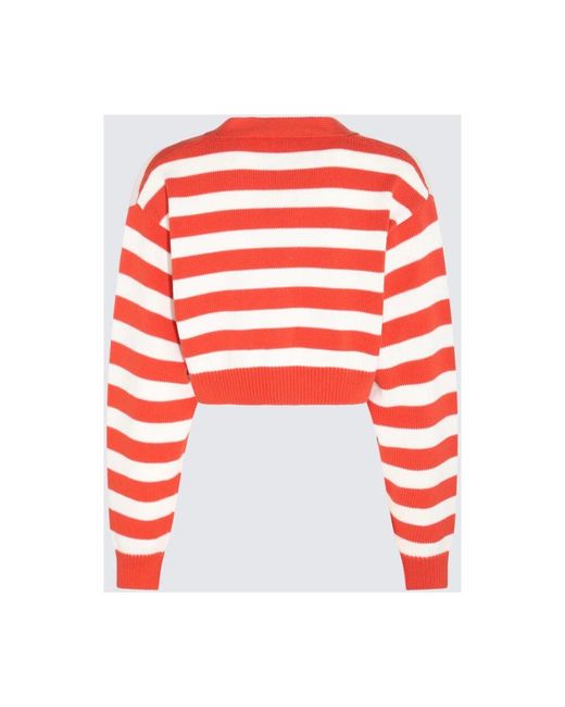 KENZO Red Rote weiße strickpullover