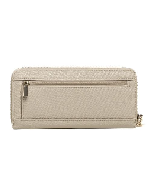 Guess Accessoires ,Polyester Laurel Maxi Portemonnee in het Natural