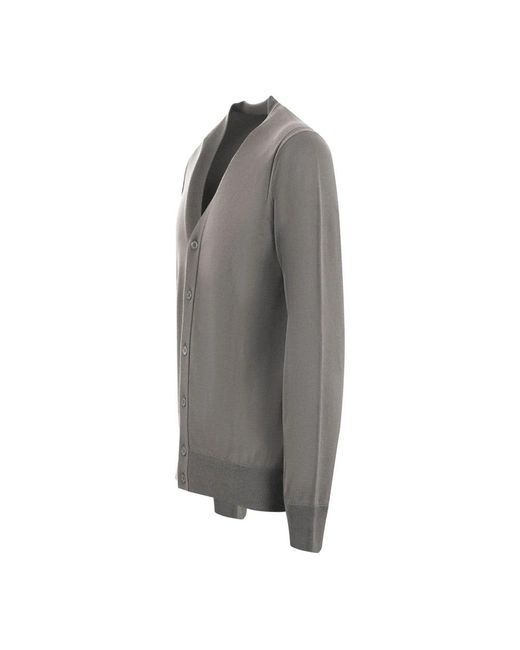 Paolo Pecora Gray Cardigans for men