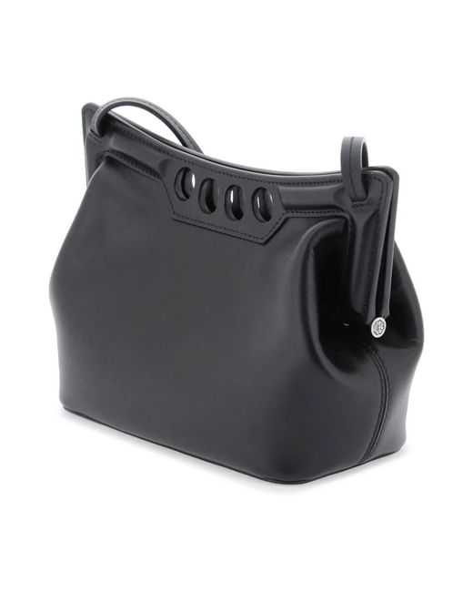 McQueen Black Shoulder Bags