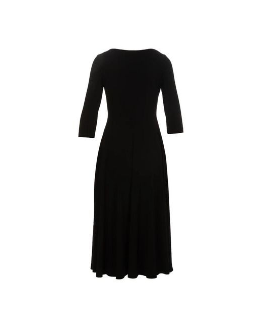 Norma Kamali Black Midi Dresses