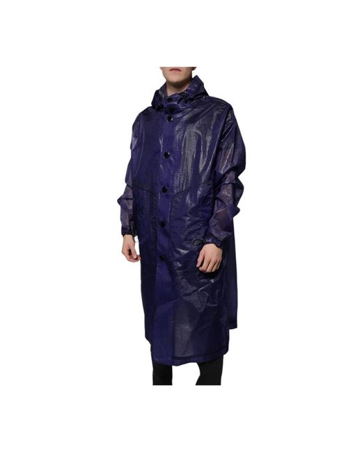 Dolce & Gabbana Blue Rain Jackets for men