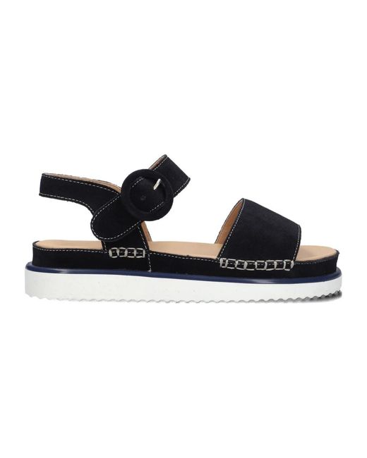 Aiyana Schoenen ,Blauw ,Suède Sandalen 11865 in het Black
