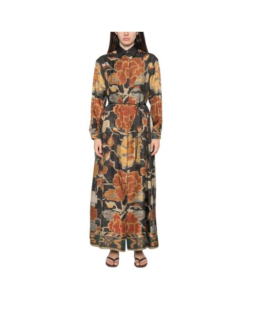 Pierre Louis Mascia Brown Shirt Dresses