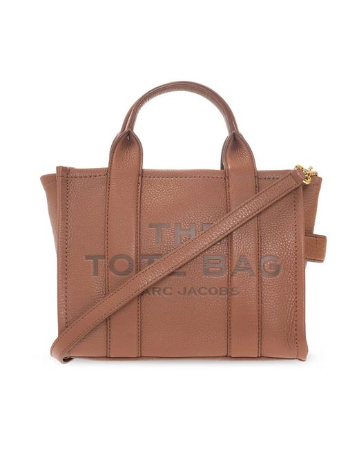 Marc Jacobs Brown Embossed Leather Zip Shoulder Bag