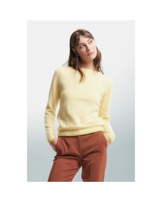 Round-Neck Knitwear Kocca en coloris Yellow