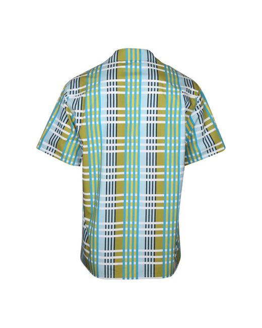 Lanvin Blue Short Sleeve Shirts for men