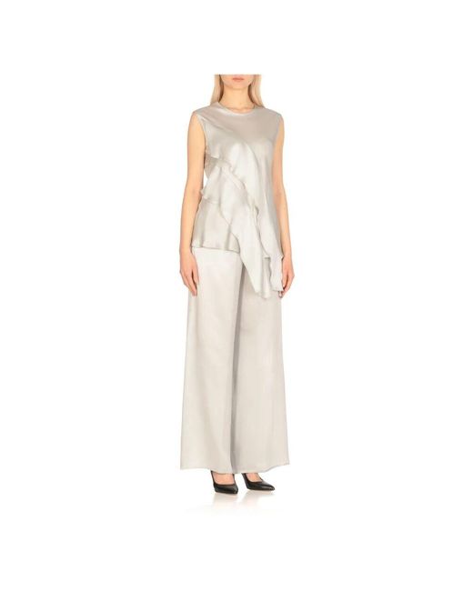 Sleeveless Tops Antonelli de color Gray