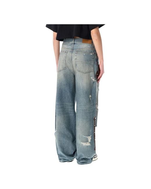 Amiri Gray Wide Jeans