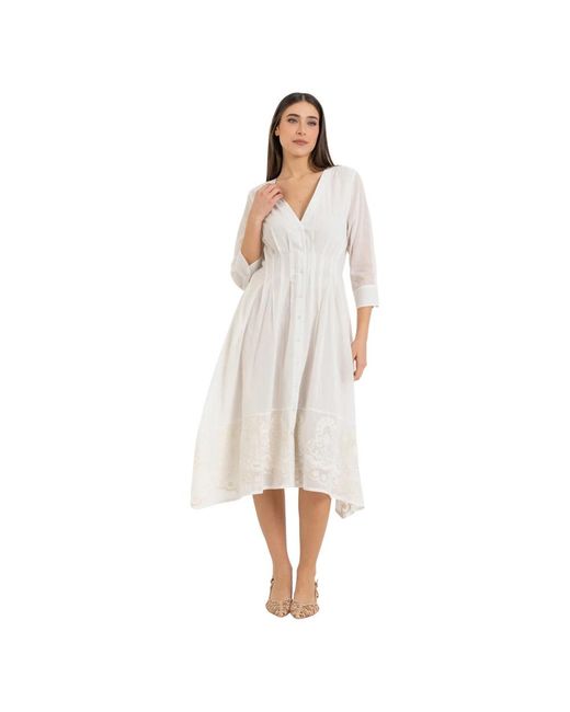 Midi Dresses Kocca en coloris White