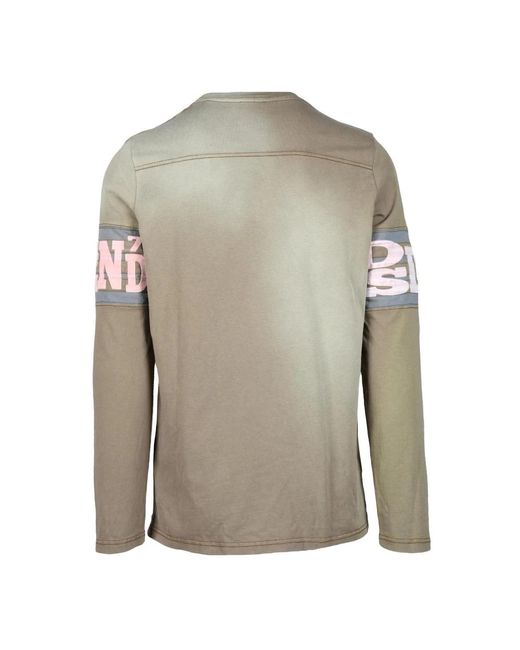 DIESEL Gray Long Sleeve Tops for men
