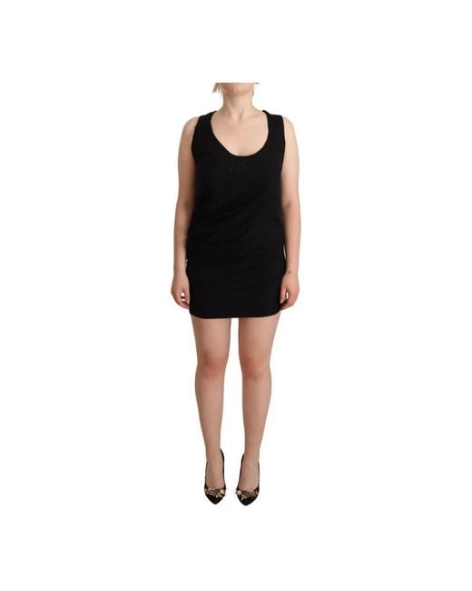 Roberto Cavalli Black Short Dresses