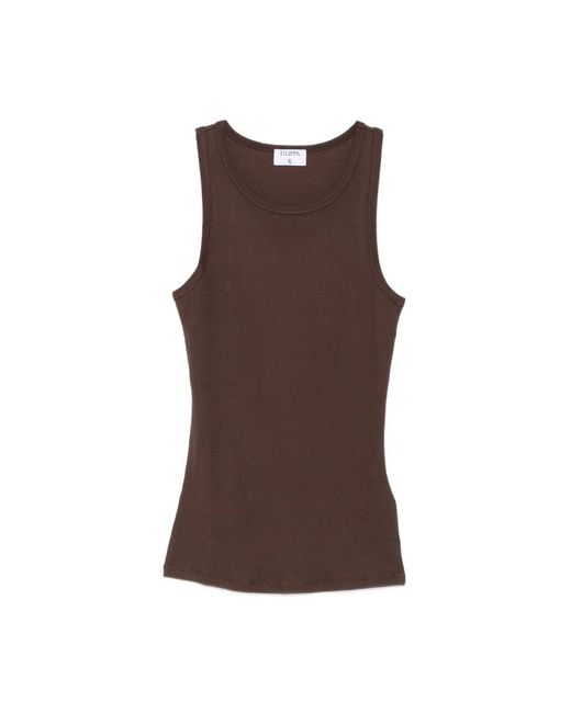 Filippa K Sleeveless Top in het Brown