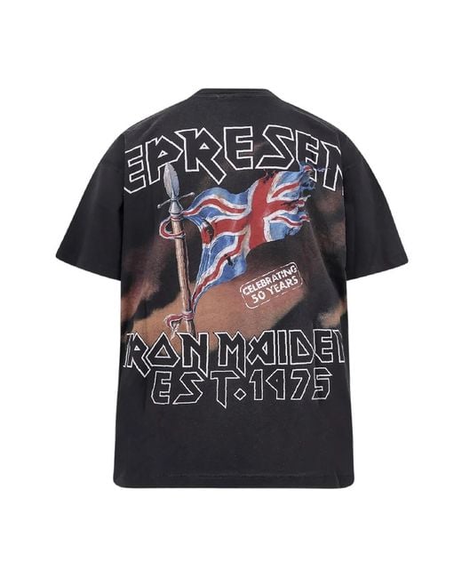 Represent Maxi Print Distressed T-Shirts Und Polos in Black für Herren
