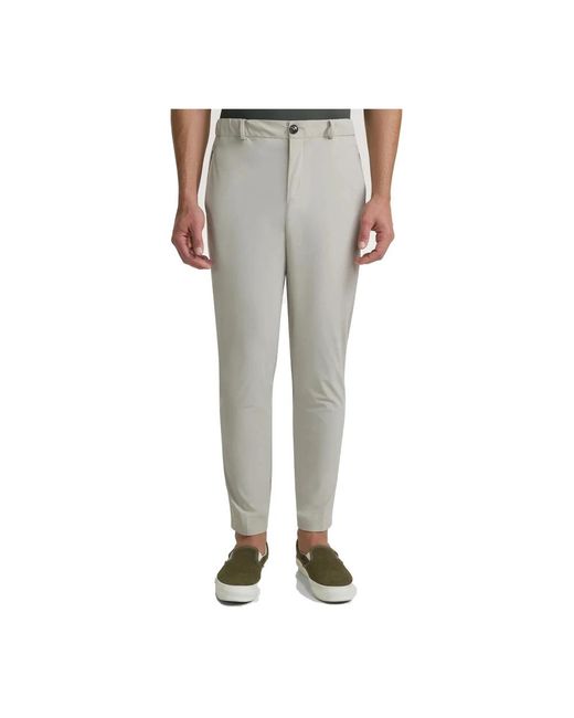 Rrd Gray Slim-Fit Trousers for men