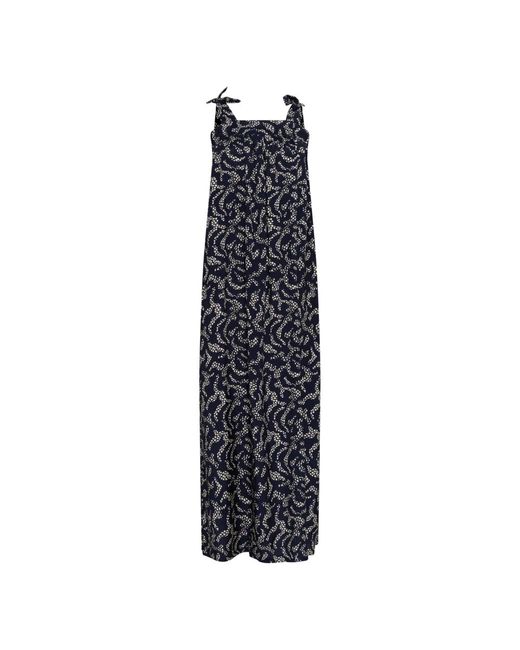 Kaffe Blue Midnight Marine Lace Print Kleid