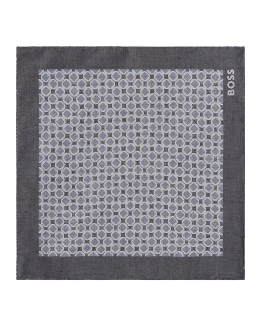 HUGO Black Pocket Scarves for men