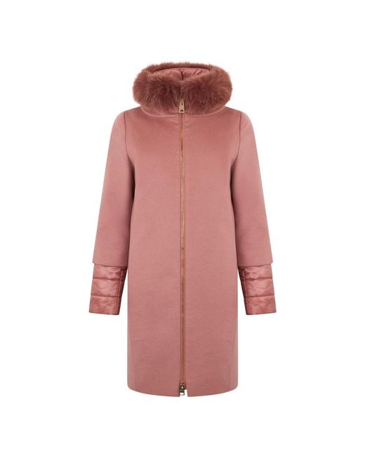Single-Breasted Coats Herno en coloris Pink