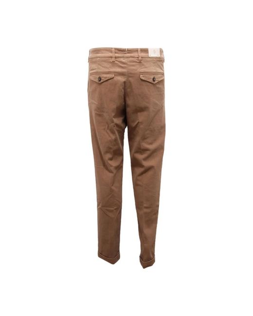 Eleventy Broeken ,Bruin ,Katoen Katoenen Broek Met Omgeslagen Pijpen in het Brown voor heren