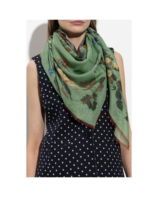 Max Mara Green Scarves