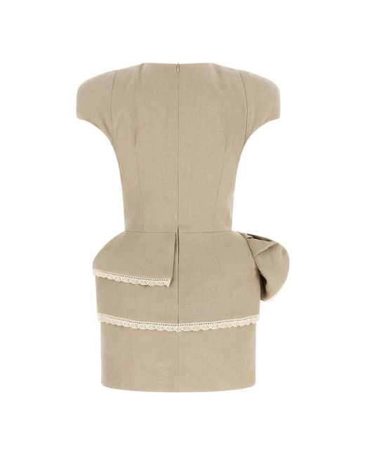 Magda Butrym Natural Short Dresses