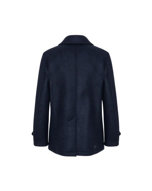 Colmar Jassen ,Blauw ,Wol Blauwe Dubbel-Borst Wol Jas Aw 25 in het Blue voor heren