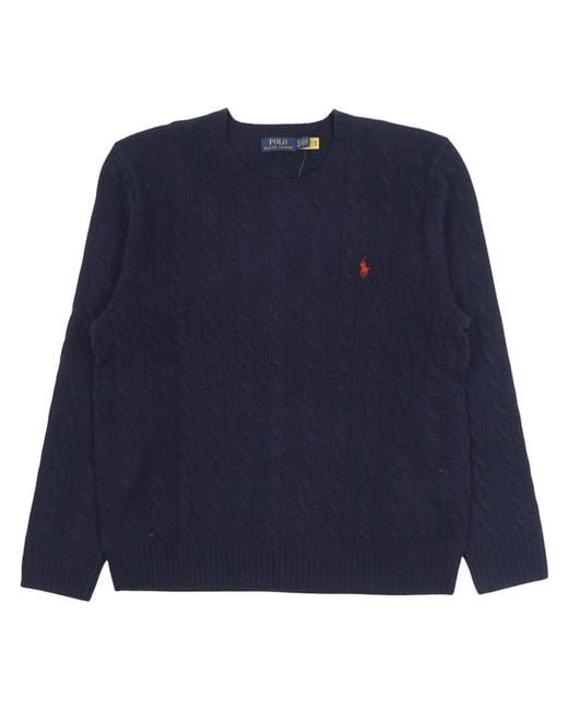 Polo Ralph Lauren Blue Round-Neck Knitwear for men