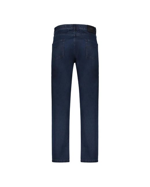 Moorer Blue Straight Fit Jeans for men
