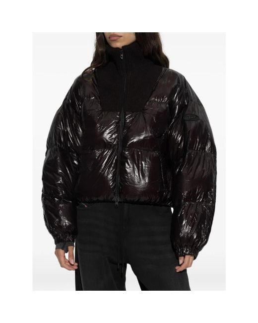 DIESEL Black Winter Jackets