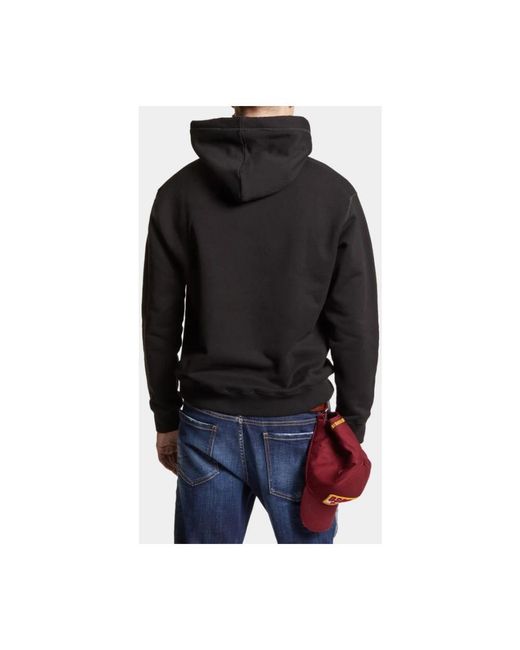 DSquared² Hoodies & Sweatvesten ,Bruin ,Katoen Cool Fit Hoodie Met Berenprint in het Black voor heren