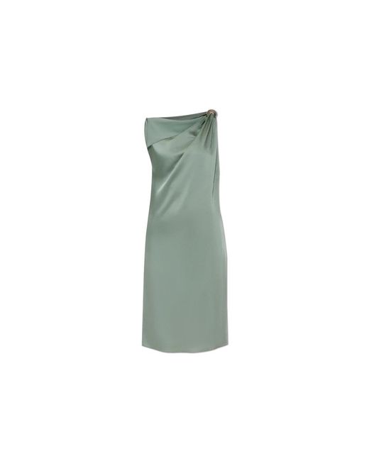 Lanvin Kleedjes ,Groen ,Satijn Satijnen Jurk in het Green