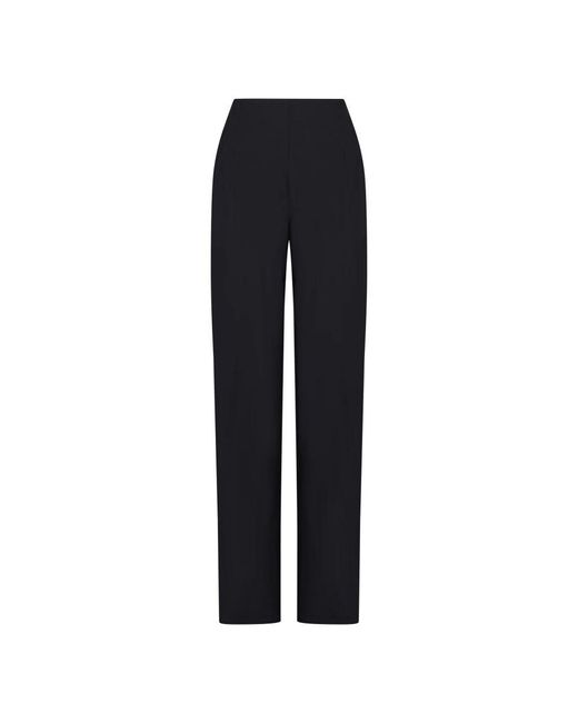 Nensi Dojaka Blue Schwarze maßgeschneiderte hose mit schlitzen
