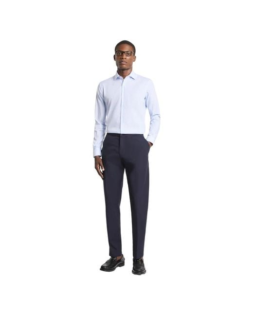 Fay Blue Formal Shirts for men