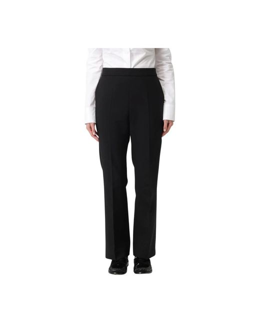 Max Mara Black Straight Trousers