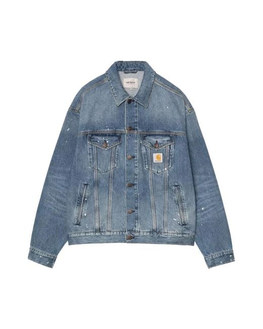 Carhartt Blue Denim Jackets for men