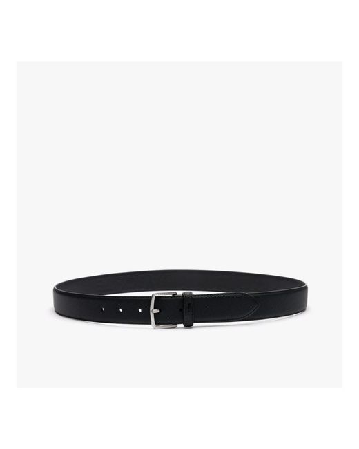 Lacoste Accessoires ,Zwart ,Leer Core Collection Riem Zwart in het Black voor heren