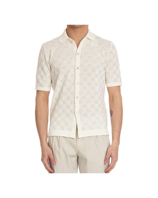 Eleventy Button-Up Shirt in het White voor heren