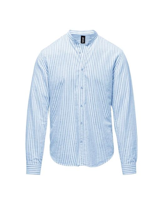 Bomboogie Blue Casual Shirts for men